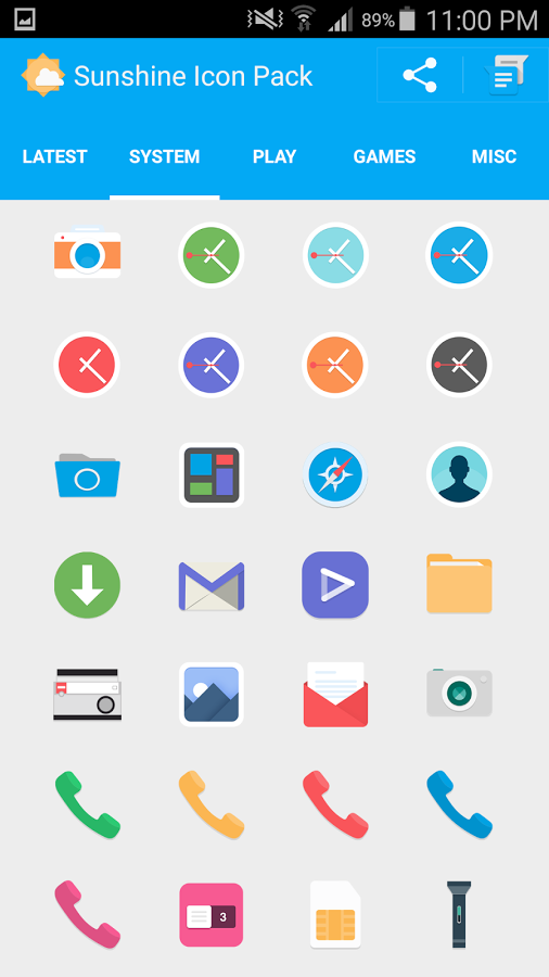 506x900 Sunshine Icon Pack