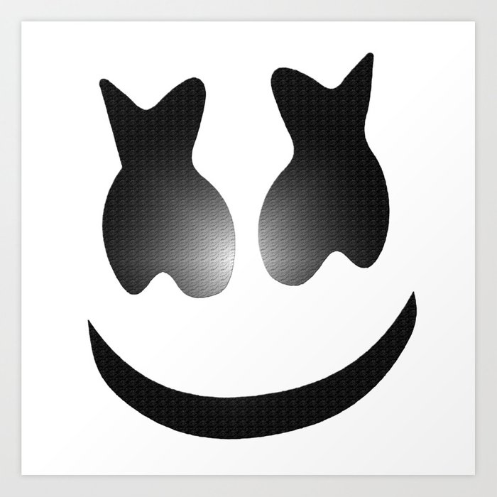 700x700 Marshmello Icon Textured Art Print