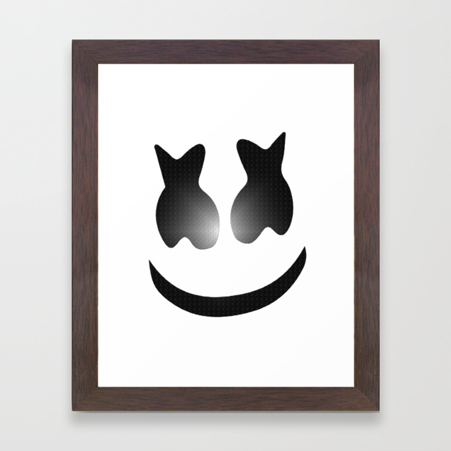 1500x1500 Marshmello Icon Textured Framed Art Print