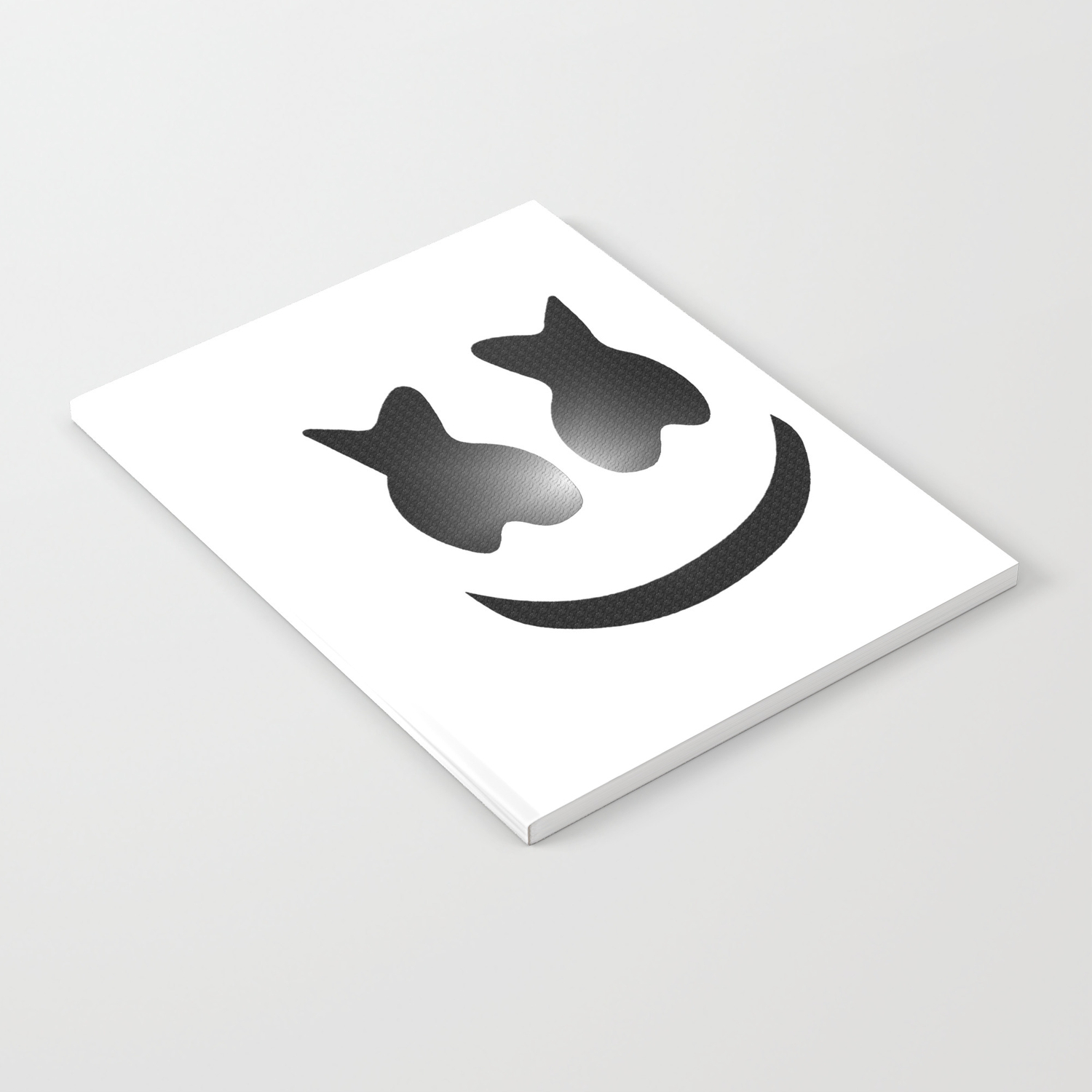1500x1500 Marshmello Icon Textured Notebook