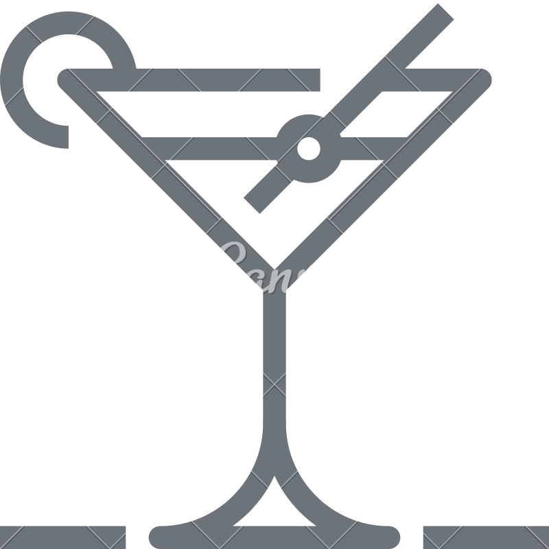 Martini Icon Concept 800x800 Martini Icon Concept