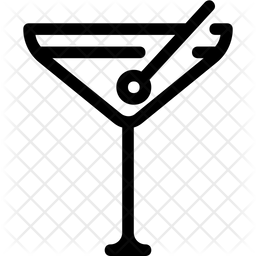 Martini Icon Of Line Style 256x256 Martini Icon Of Line Style
