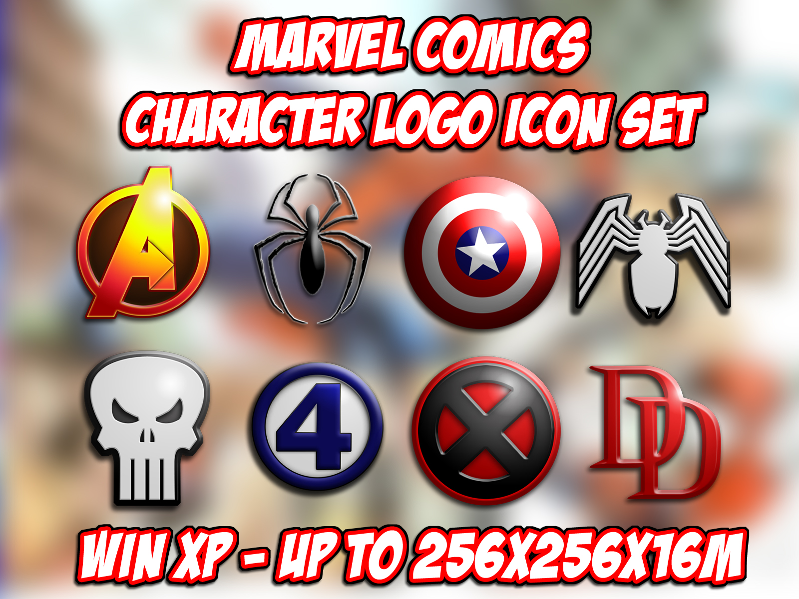 1600x1200 Marvel Comics Logo Icons