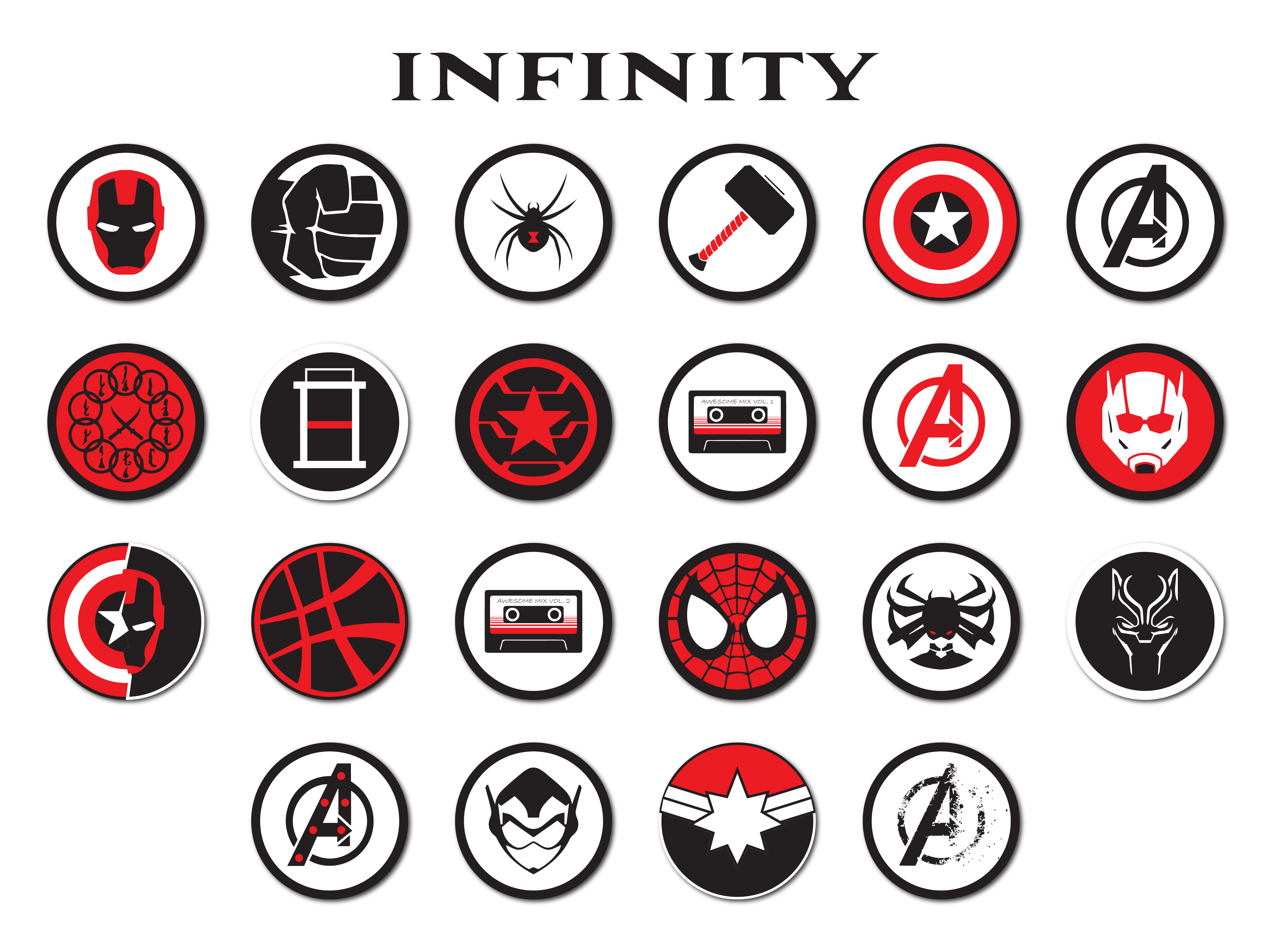 5063x3792 I Made An Icon For Each Movie Of The Infinity Saga! Download Link