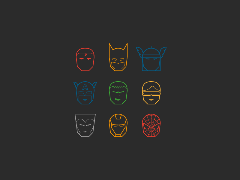 800x600 Marvel Icons
