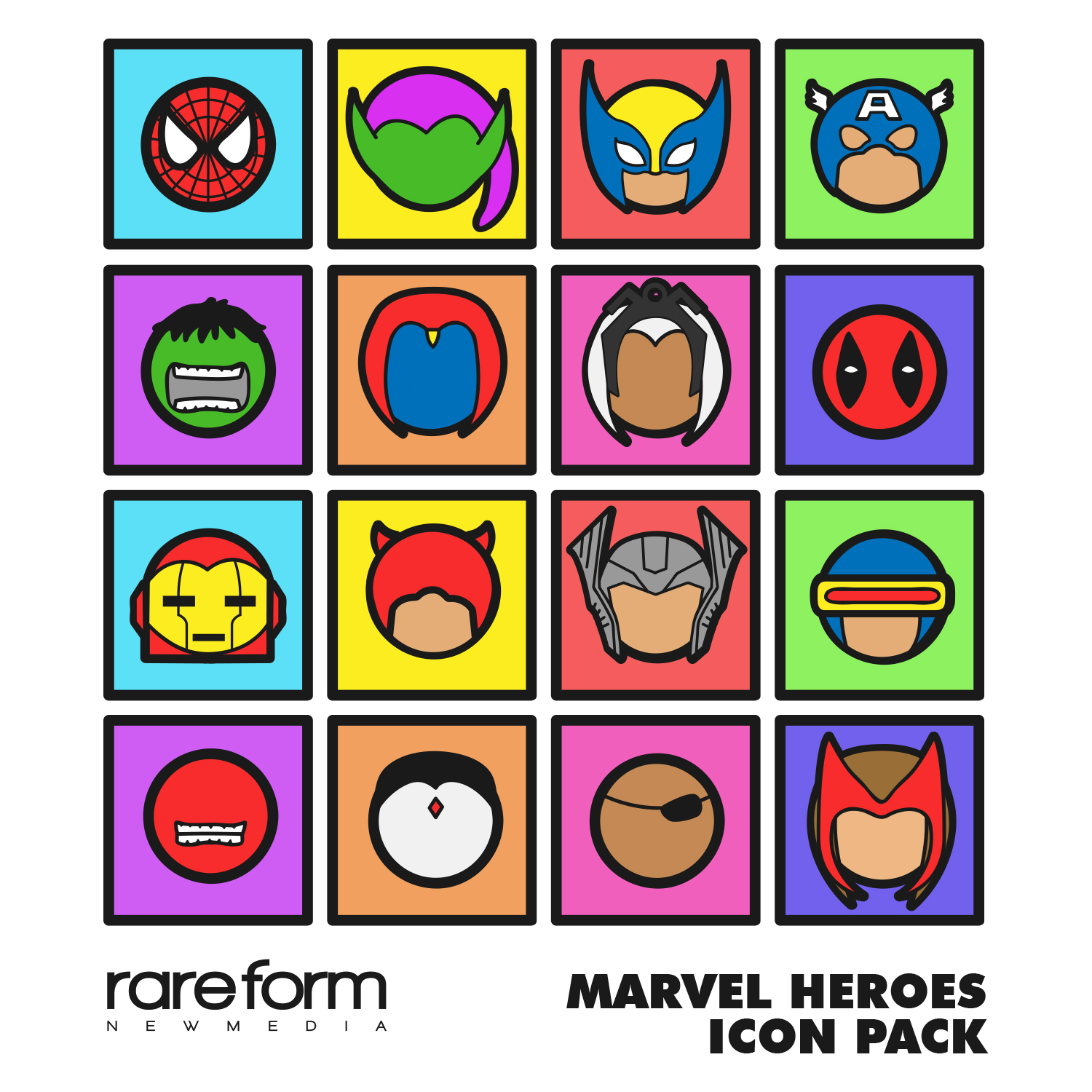 1500x1500 Icons For All Your Superhero Needs