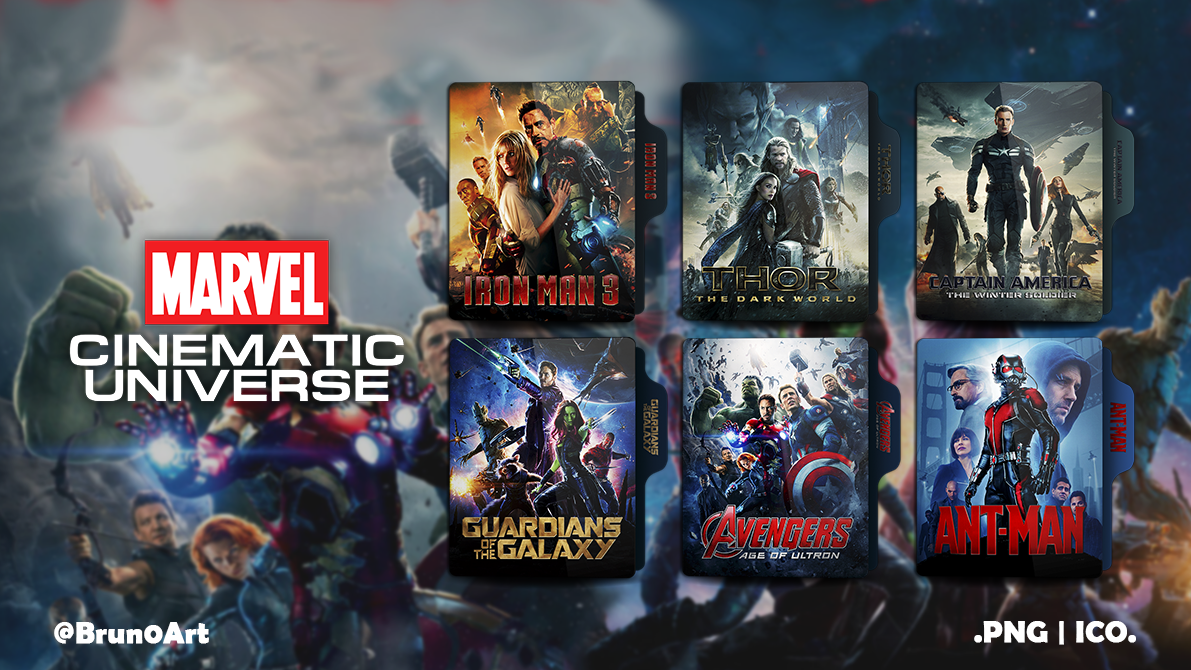 1191x670 Marvel Cinematic Universe Phase Folder Icon Pack