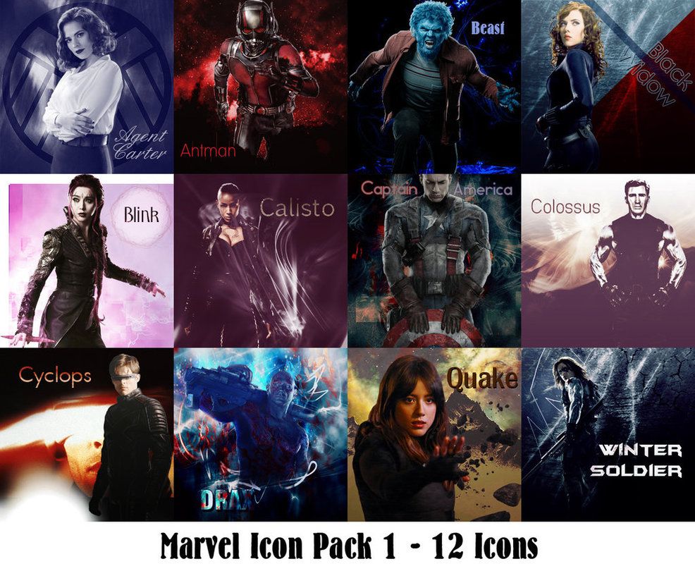 986x810 Marvel Icon Pack Oleh Weirdlysupernatural Marvel