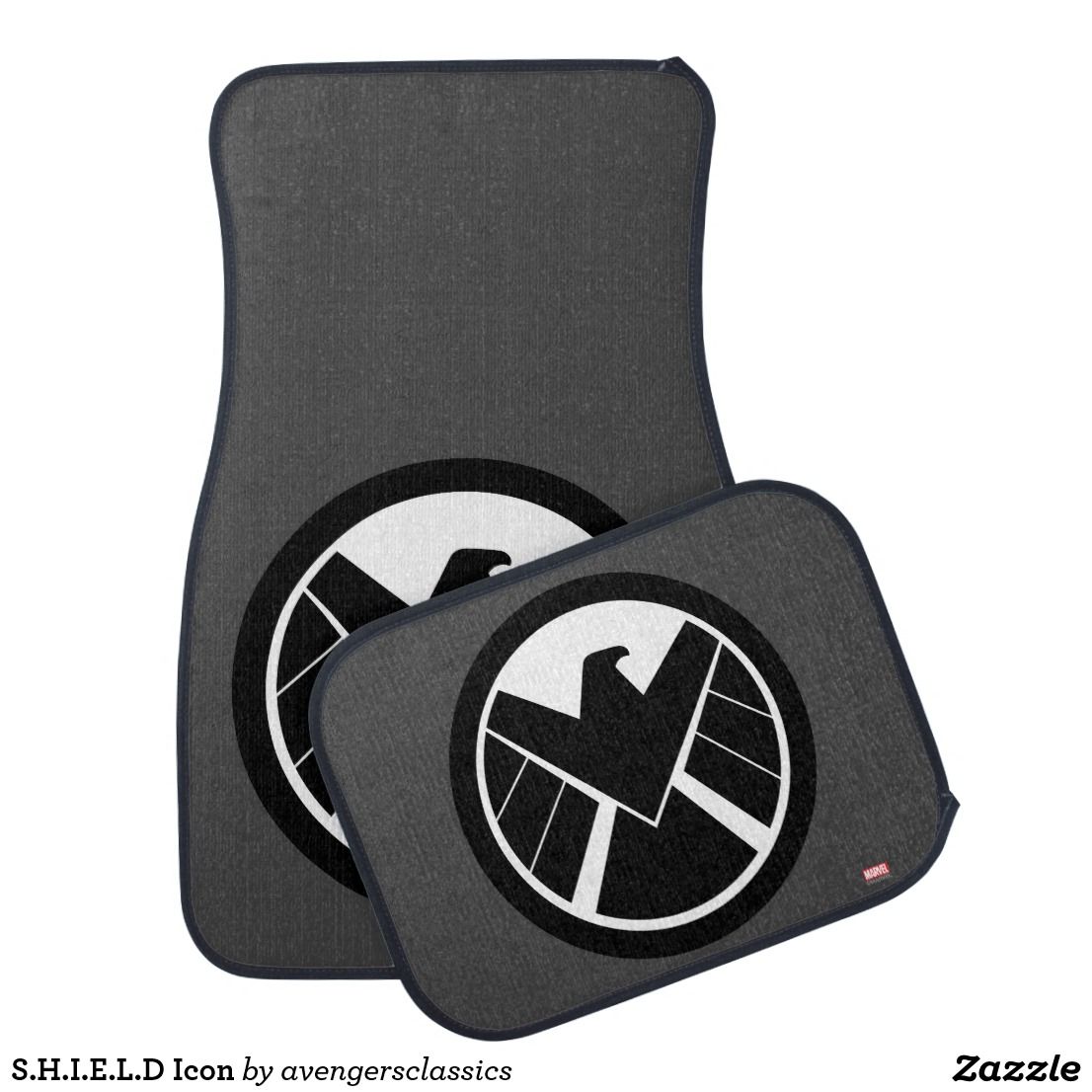 1106x1106 S H I E L D Icon Car Mat Cool Marvel Merchandise To Personalize