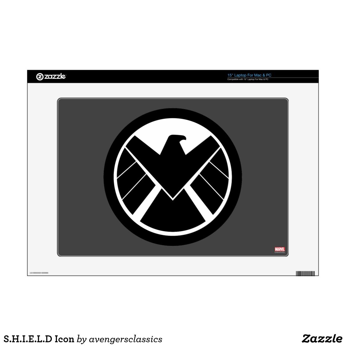 1106x1106 S H I E L D Icon Skin For Laptop Custom Marvel
