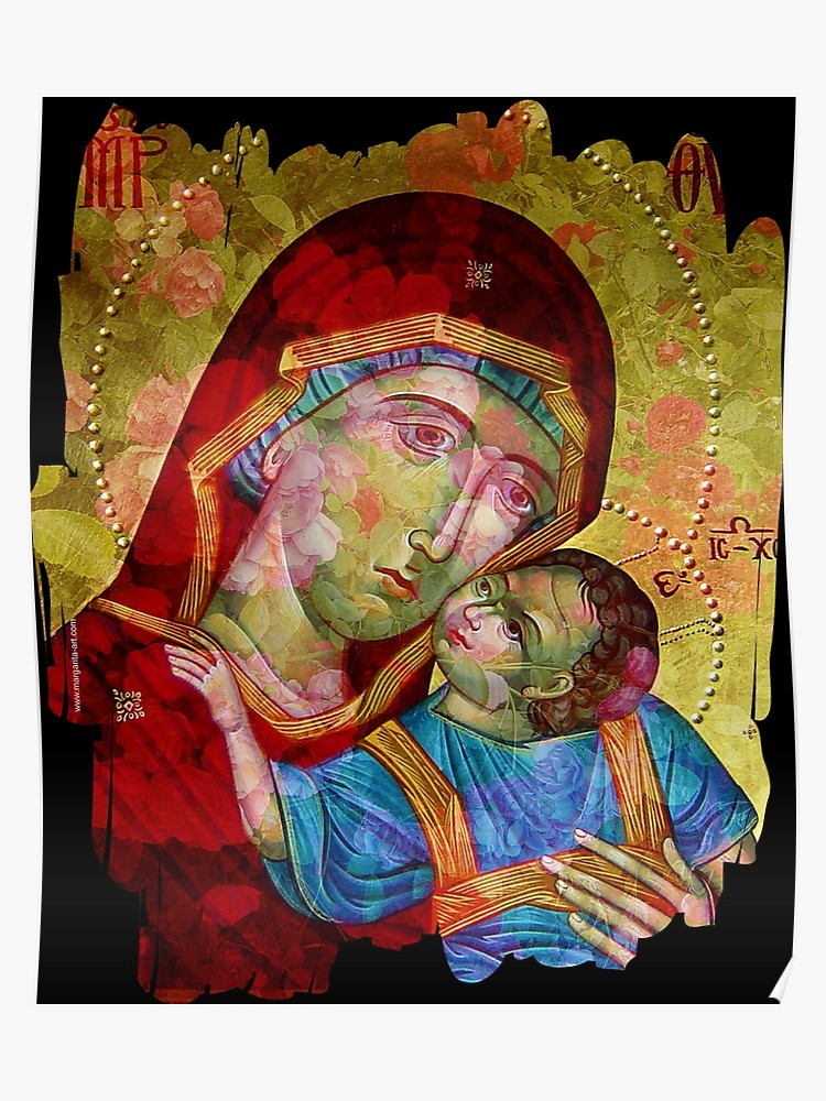 750x1000 Holy Mother Of God Virgin Mary With Baby Jesus Icon Margarita