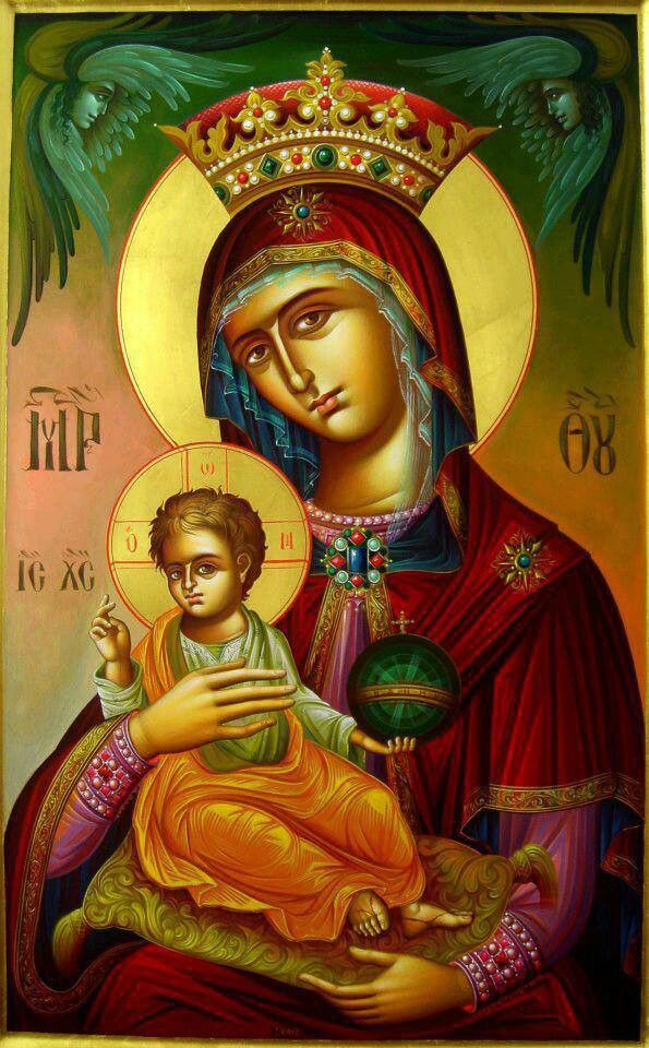 595x960 Mery And Baby Jesus Orthodoxy Icons Orthodox Icons, Blessed