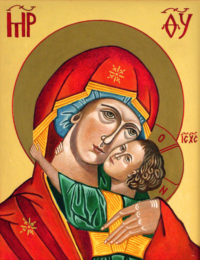 692x900 Icon Mary And Baby Jesus Darrell Ross The Table