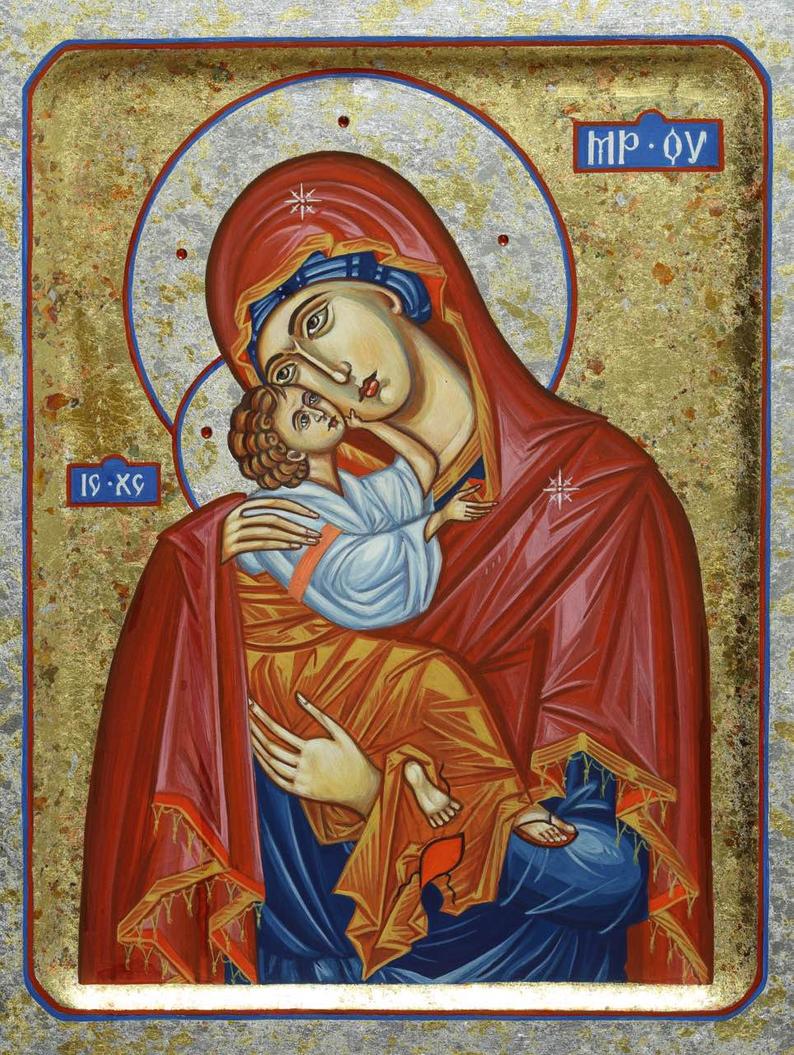 794x1055 Virgin Mary Icon Mother Of God Holy Mother Ortodox Icons Etsy