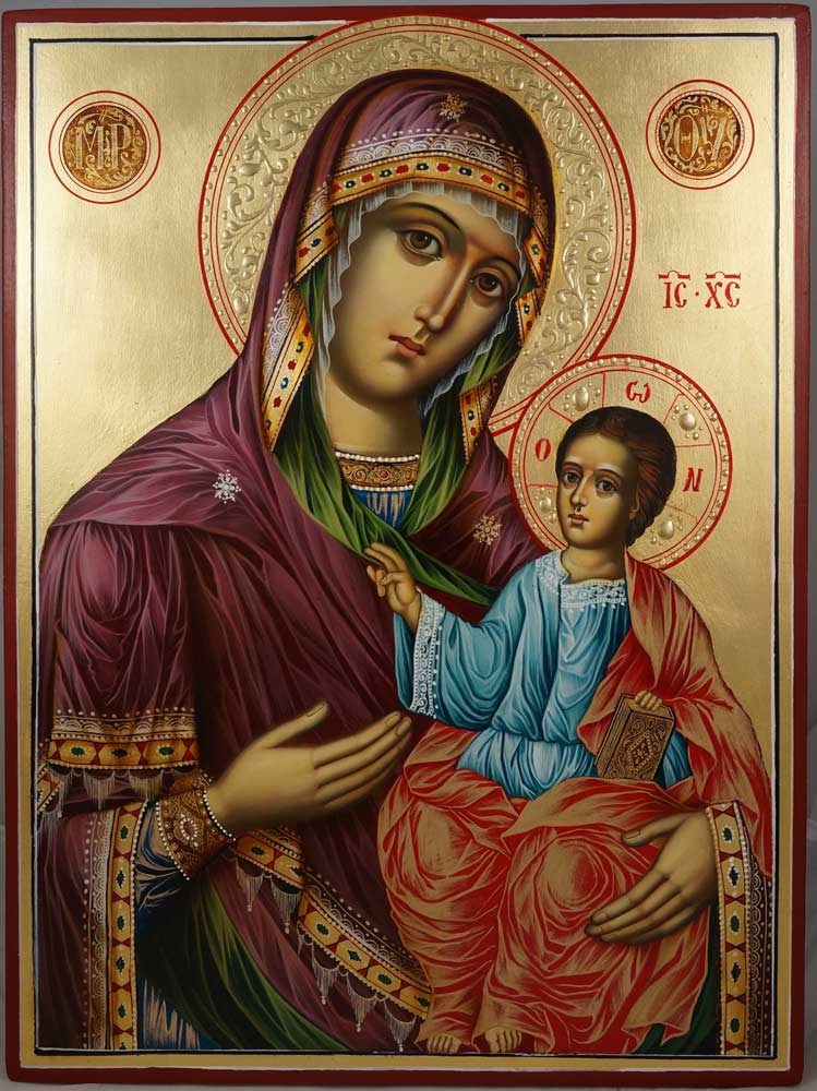 749x1000 Virgin Mary The Guide Hand Painted Icon