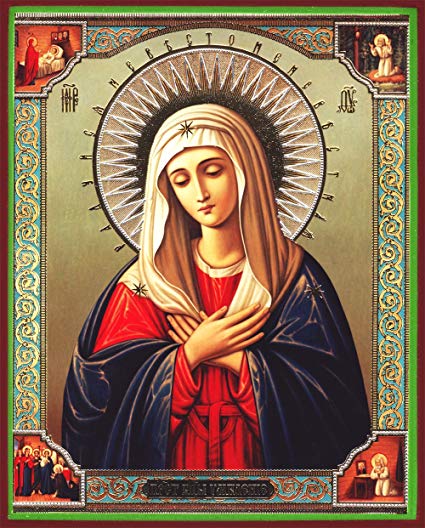 425x528 Virgin Mary Madonna Extreme Humility Catholic Orthodox