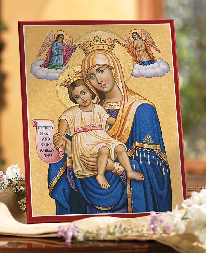 705x864 Queen Of Heaven Icon From Monastery Icons