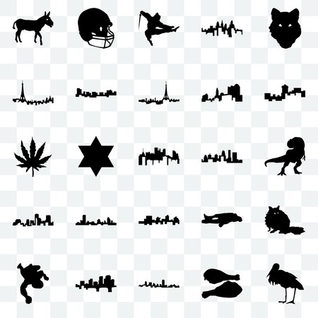 450x450 Set Of Transparent Icons Such As Stork, Turkey Leg, Maryland