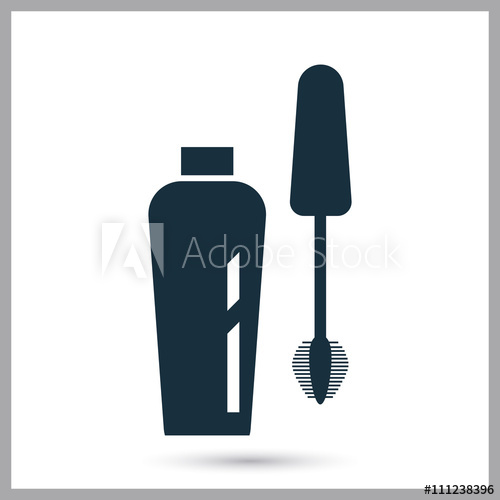 500x500 Mascara Icon On The Background