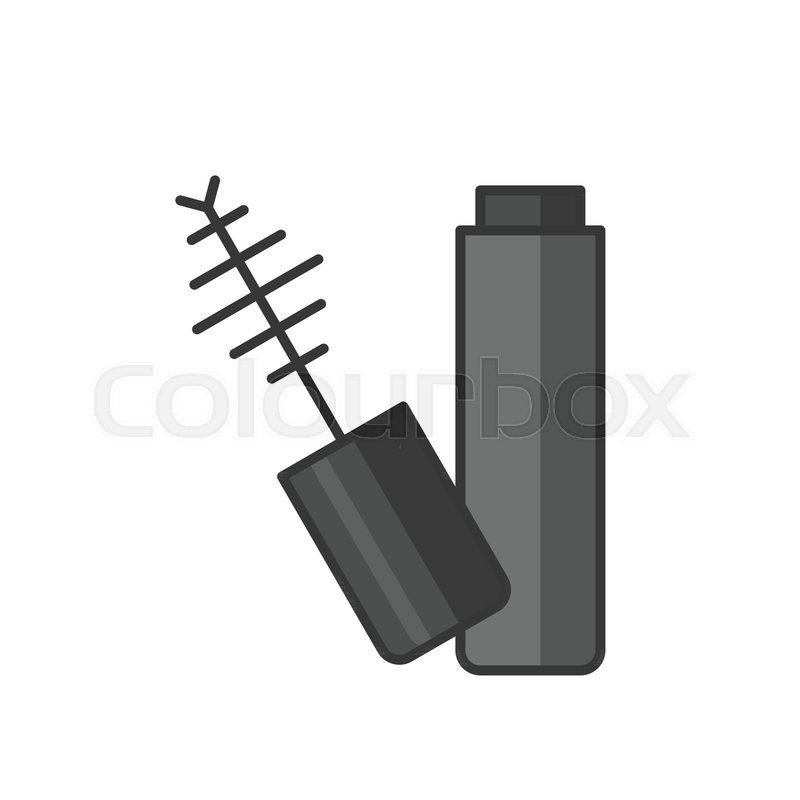 800x800 Open Mascara Icon, Filled Outline Stock Vector Colourbox