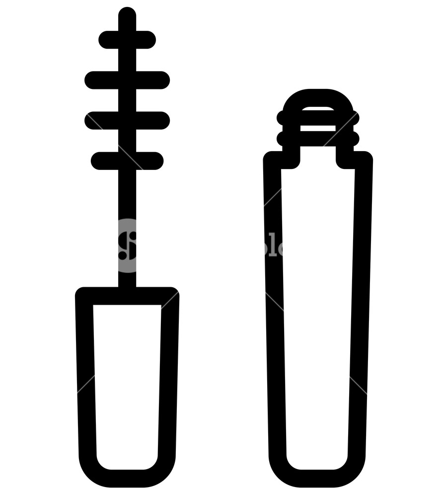 892x1000 Illustration Of Mascara Icon On White Background Royalty Free