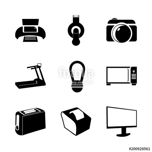 500x500 Icon Electronic With Transfer, Light, Breakfast, Cash Maschine