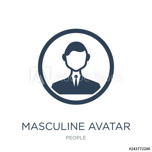 Masculine Avatar Icon Vector On White Background, Masculine Avatar 500x500 Masculine Avatar Icon Vector On White Background, Masculine Avatar