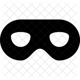 256x256 Incognito Mask Icon Of Glyph Style