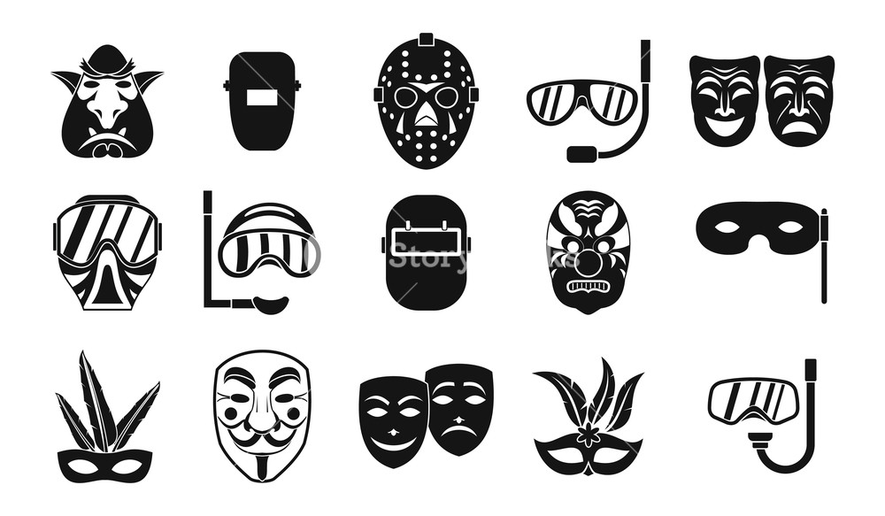884 Mask icon images at Vectorified.com