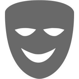 256x256 Dim Gray Comedy Mask Icon