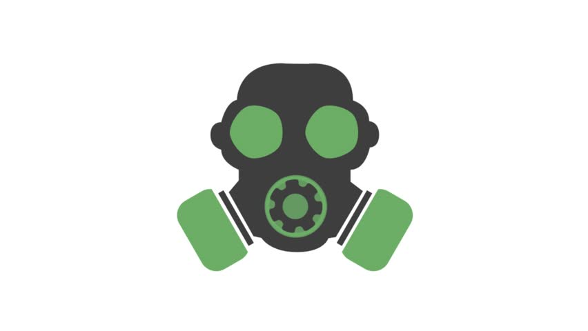 852x480 Engineering Icons Animation With White Background Gas Mask Icon