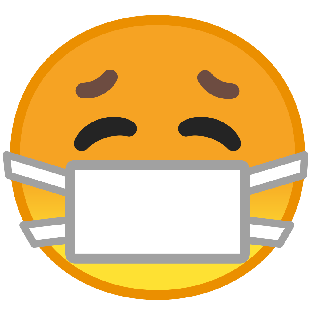 1024x1024 Face With Medical Mask Icon Noto Emoji Smileys Iconset Google