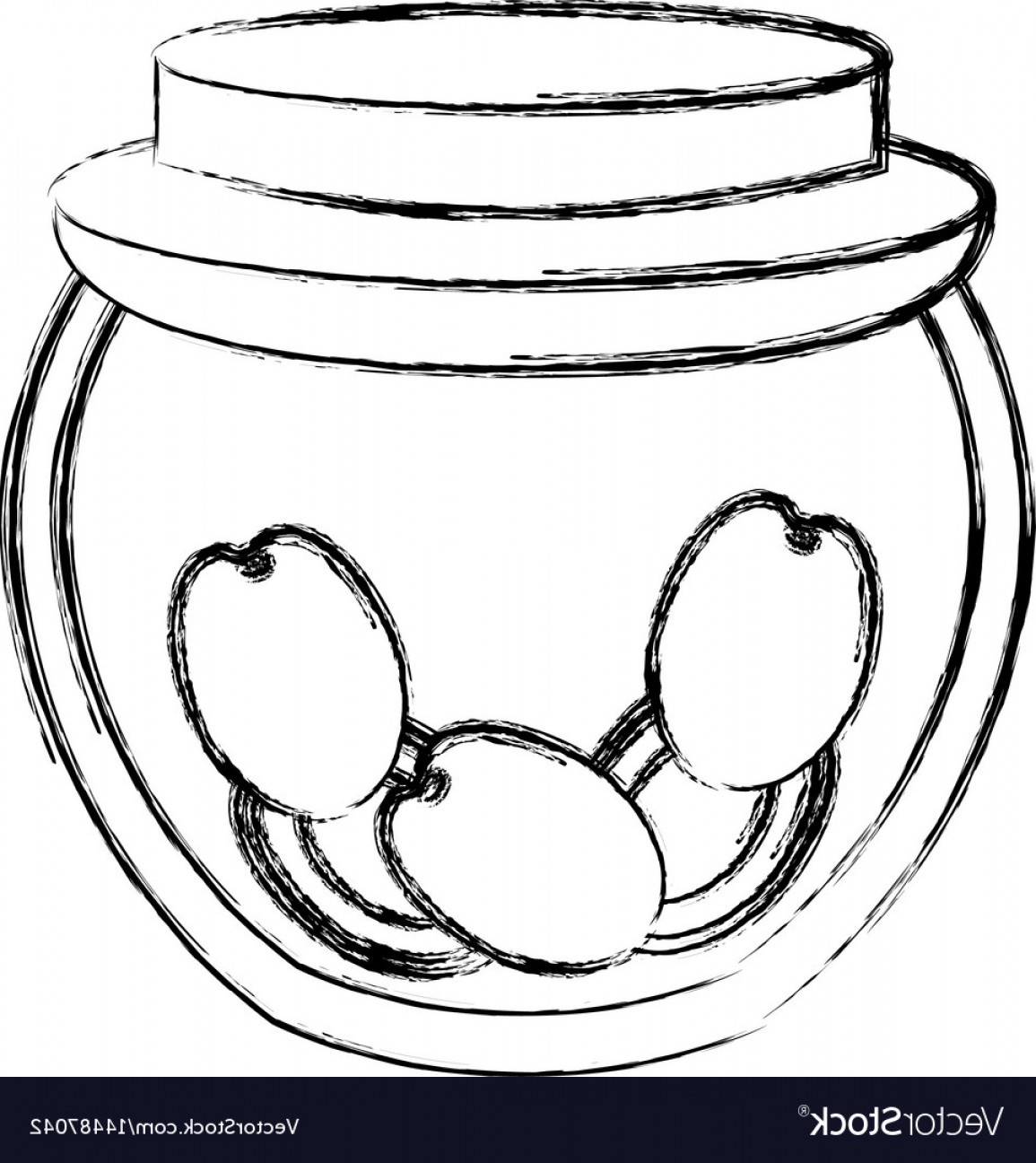 1155x1296 Mason Jar With Fruits Isolated Icon Vector Hoodamathrun