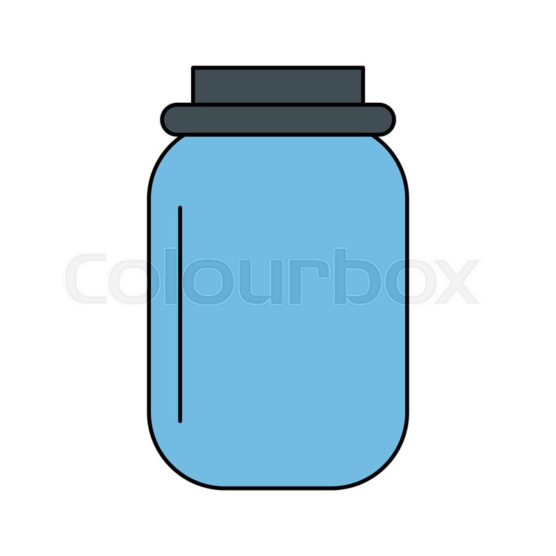 800x800 Glass Jar With Lid Icon Image Vector Stock Vector Colourbox