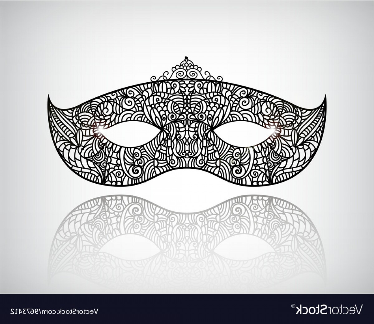 1200x1039 Hand Drawn Lace Mask Masquerade Logo Icon Vector Wallkeeper