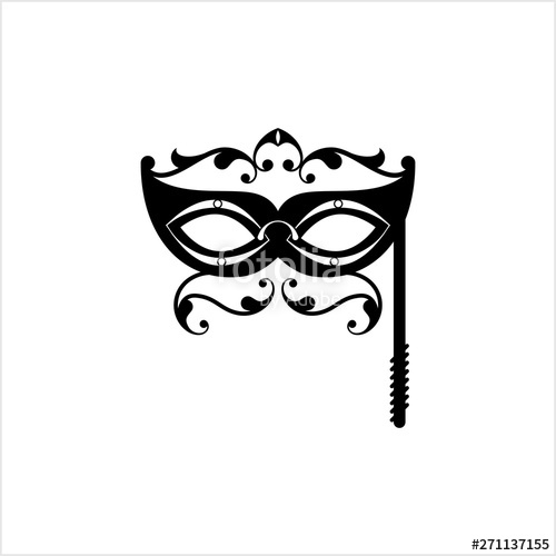 500x500 Carnival, Masquerade Mask Icon Stock Image And Royalty Free