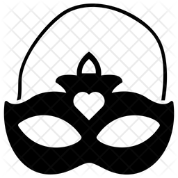 256x256 Masquerade Masks Icon Of Glyph Style