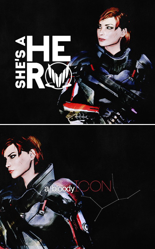 500x803 Commander Shepard She's A Hero, A Bloody Icon