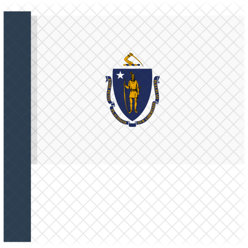 512x512 Massachusetts Flag Icon Of Flat Style