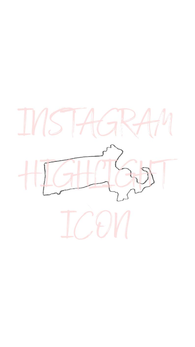 794x1411 Massachusetts State Icon Instagram Highlight Cover Ig Story Etsy