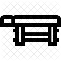 256x256 Wooden Massage Table Icon Of Line Style