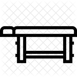 256x256 Wooden Table Icon Of Line Style