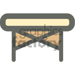 300x300 Folding Massage Bed Furniture Icon Clipart Royalty Free Gif