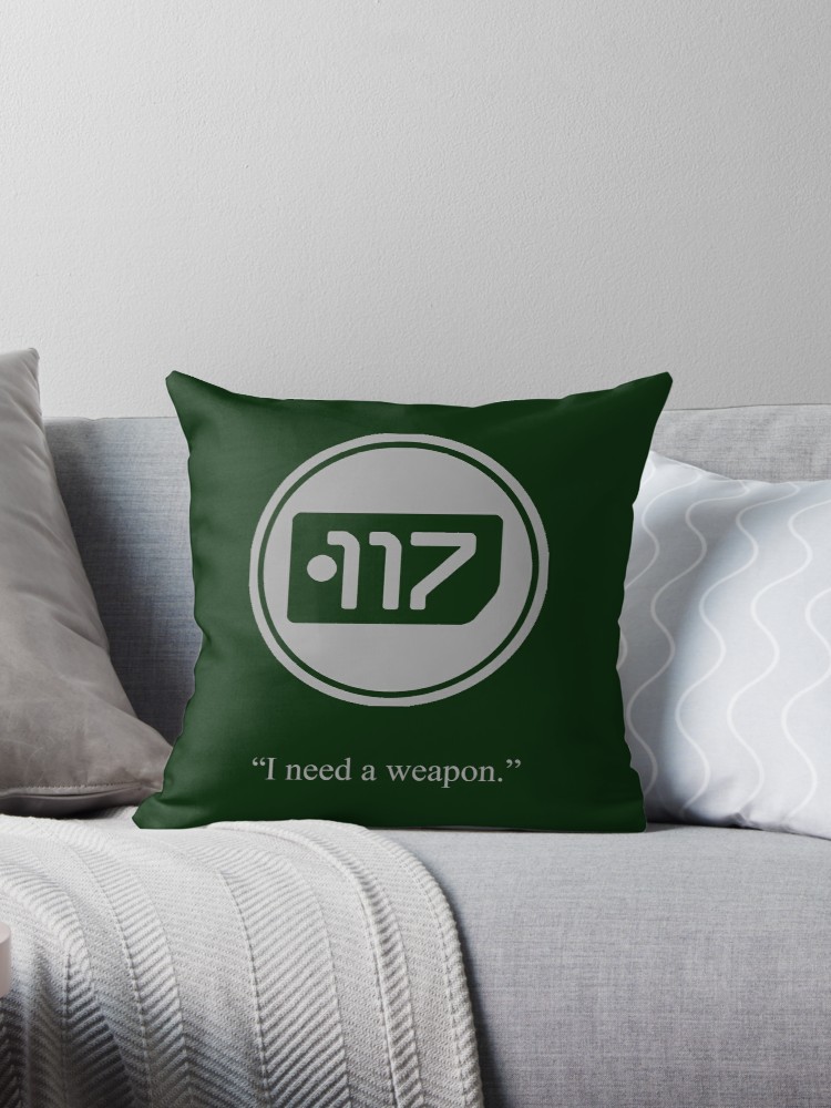 750x1000 Gray Halo Master Chief Dog Tag Icon Throw Pillow