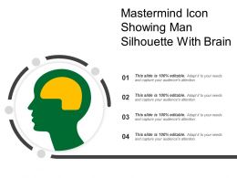 260x195 Mastermind Icon Showing Man Silhouette With Powerpoint