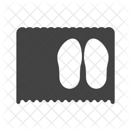 256x256 Shoe Mat Icon Of Glyph Style