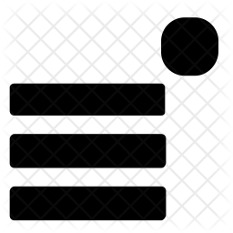 256x256 List Icon Of Glyph Style