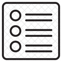 256x256 List Icon Of Line Style