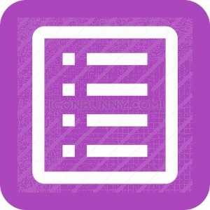 300x300 List View Glyph Inverted Icon