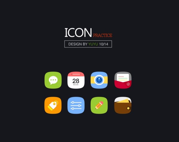 600x478 Cute Flat App Icons Material Free Download